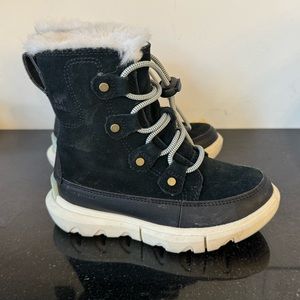 Sorel Fur Lined Explorer Boot -  Children’s 11